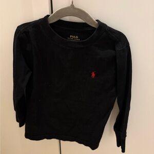 Polo by Ralph Lauren Kids Black red plaid graphic logo Long Sleeve Shirt 2T 24m